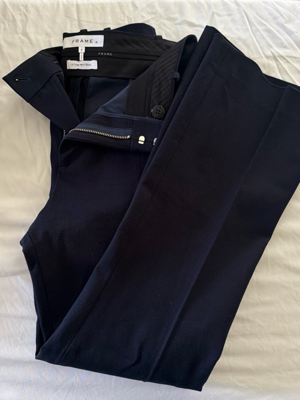 Frame Navy Blue Trousers